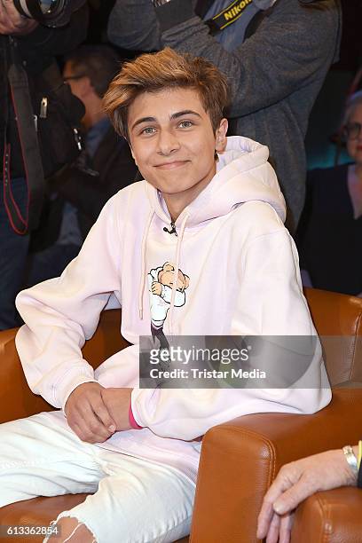 Lukas Rieger during the 'NDR Talk Show' Photocall on October 7, 2016 in Hamburg, Germany.