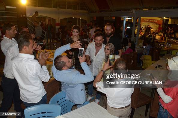 Rayan Singer Lebanese singer Rayan poses for pictures during a concert in the ...