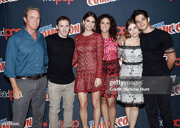 Linden Ashby, Jeff Davis, Shelley Hennig, Melissa Ponzio, Holland Roden and Tyler Posey attend the "Teen Wolf" Final Farewell during day 3 of 2016...
