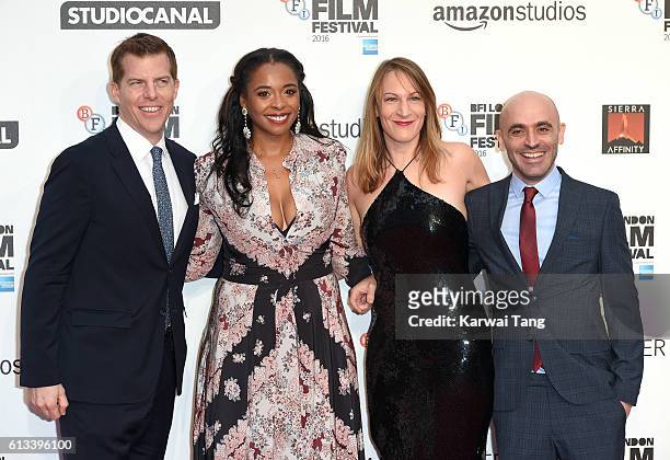 Kevin Walsh, Kimberly Steward, Lauren Beck and guest attend the 'Manchester By The Sea' International Premiere screening during the 60th BFI London...