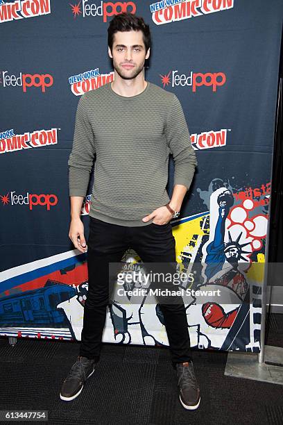 Actor Matthew Daddario attends the Shadowhunters Season 2 Q&A press room during 2016 New York Comic Con at the Jacob Javitz Center on October 8, 2016...