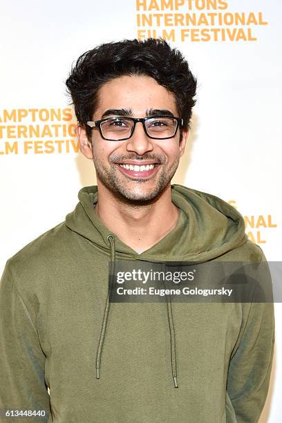 Suraj Sharma attends the Burn Your Maps Screening during the Hamptons International Film Festival 2016 at Bay Street Theater on October 8, 2016 in...