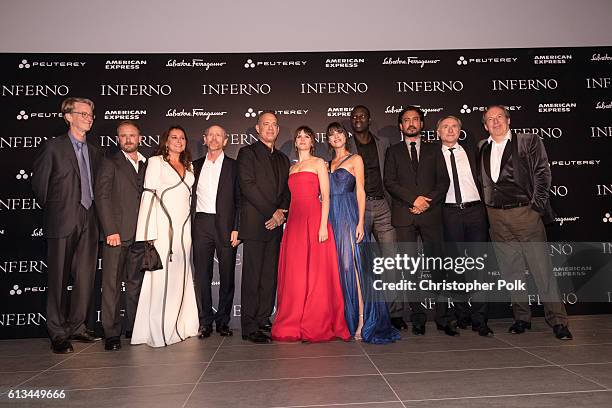 David Koepp, Ben Foster, Sidse Babett Knudsen, Ron Howard, Tom Hanks, Felicity Jones, Ana Ularu, Omar Sy, Irrfhan Khan, Dan Brown and Hans Zimmer...