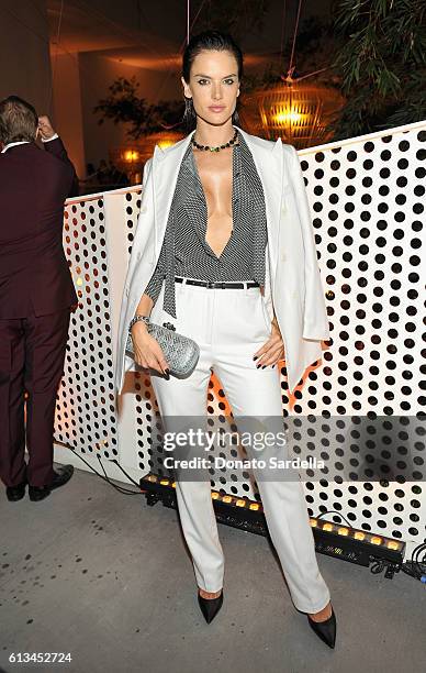 Alessandra Ambrosio, wearing Bottega Veneta, attends the Hammer Museum 14th Annual Gala In The Garden with generous support from Bottega Veneta at...