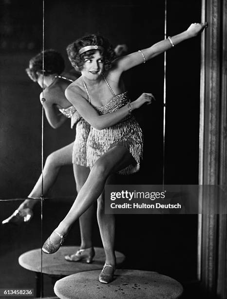 Bee Jackson, the World Champion of the 1920s dance craze 'The Charleston'.