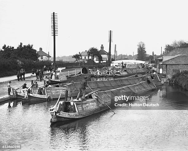 Barges on Grand Union Canal