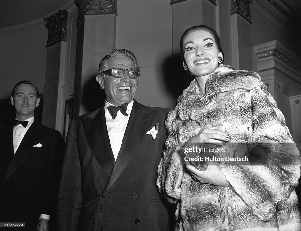 Maria Callas with Aristotle Onassis