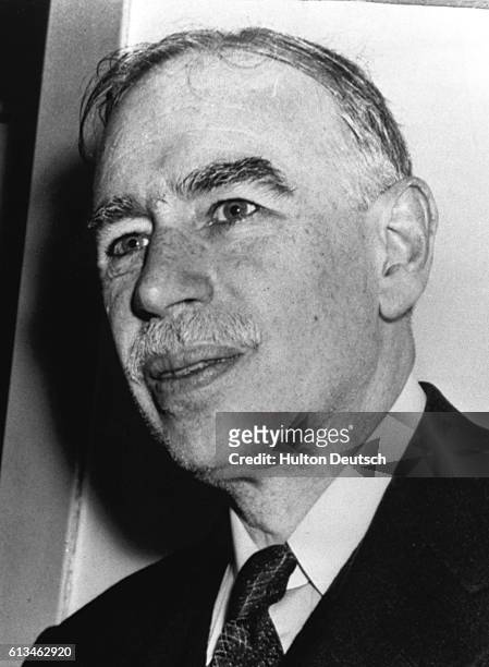 John Maynard Keynes the British economist. He was a member of the Bloomsbury group and pioneered the theory of full employment.