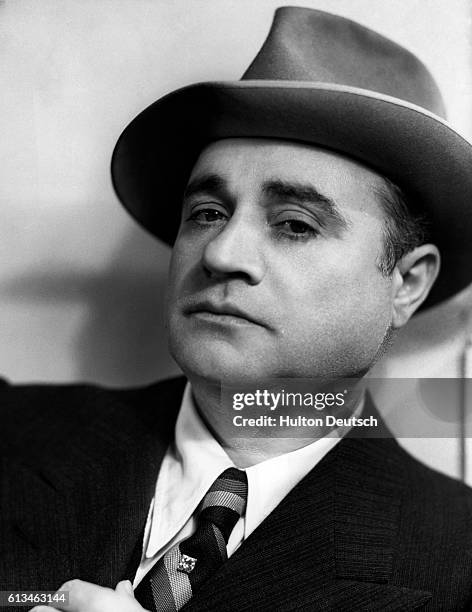 Portrait of Beniamino Gigli. Photo by Gordon Anthony, 1939.