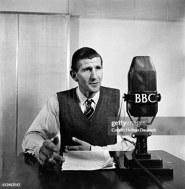 Radio news announcer Alvar Liddell. He is the man who announced the abdication of King Edward VIII.