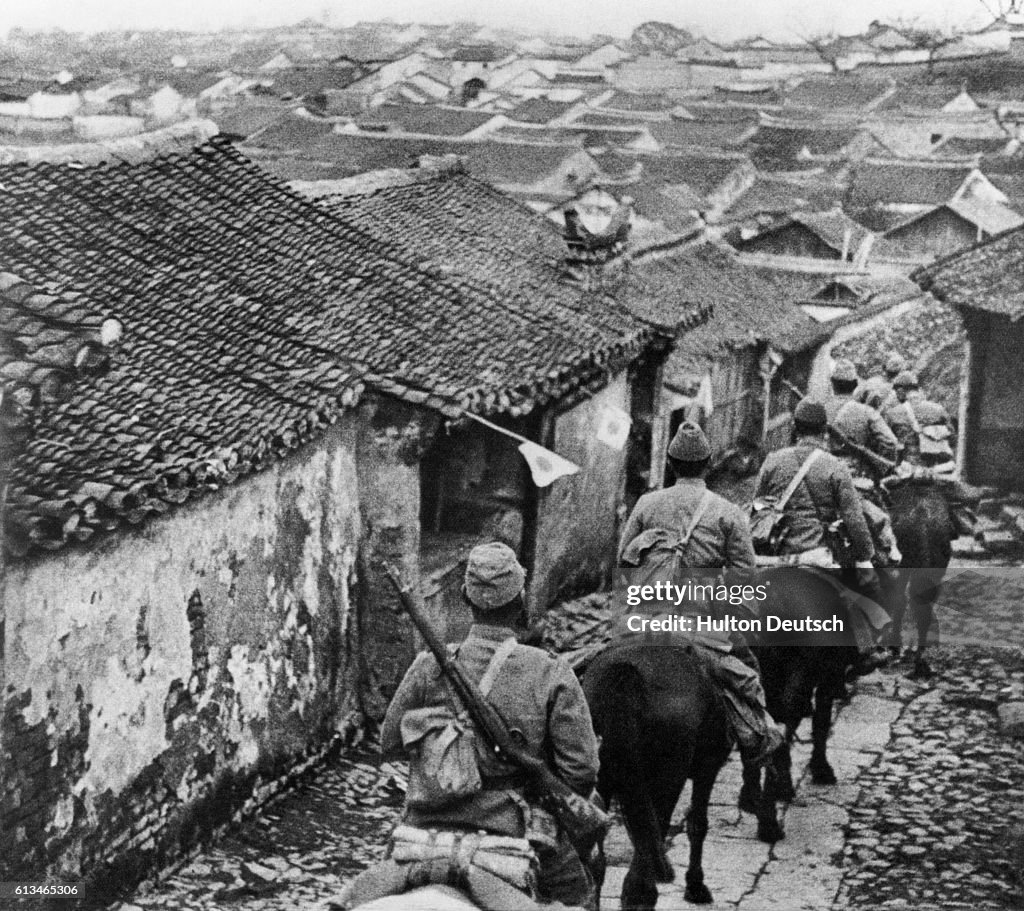 Japanese Troops Enter Manchuria