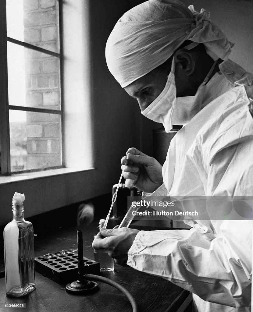 Pharmacist Creating Streptomycin