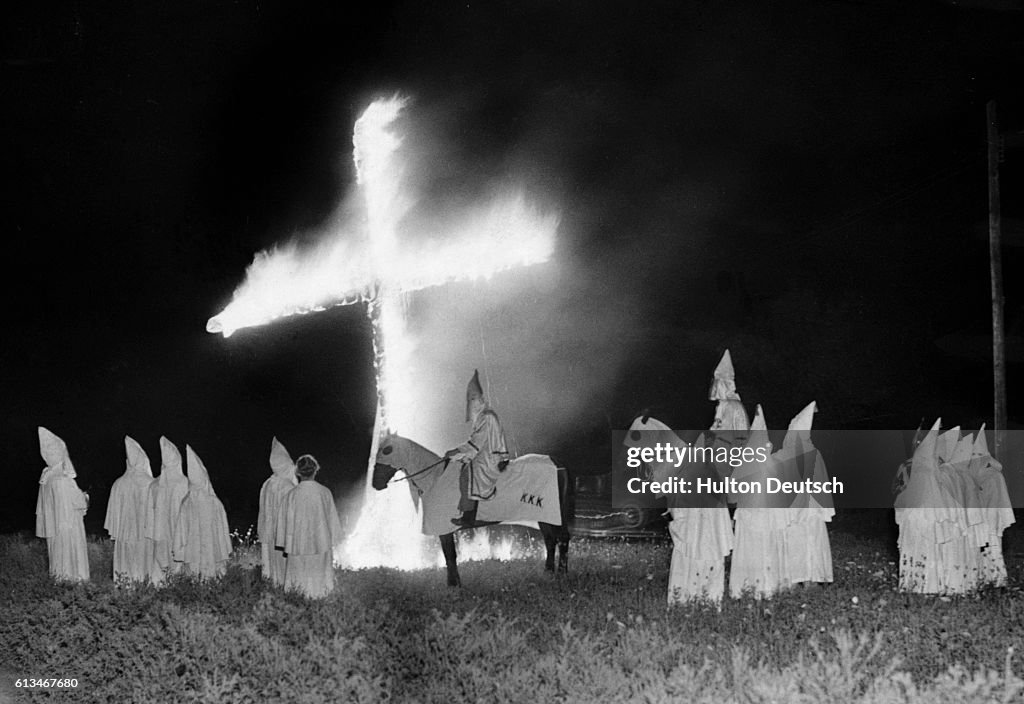 Ku Klux Klan Meeting.