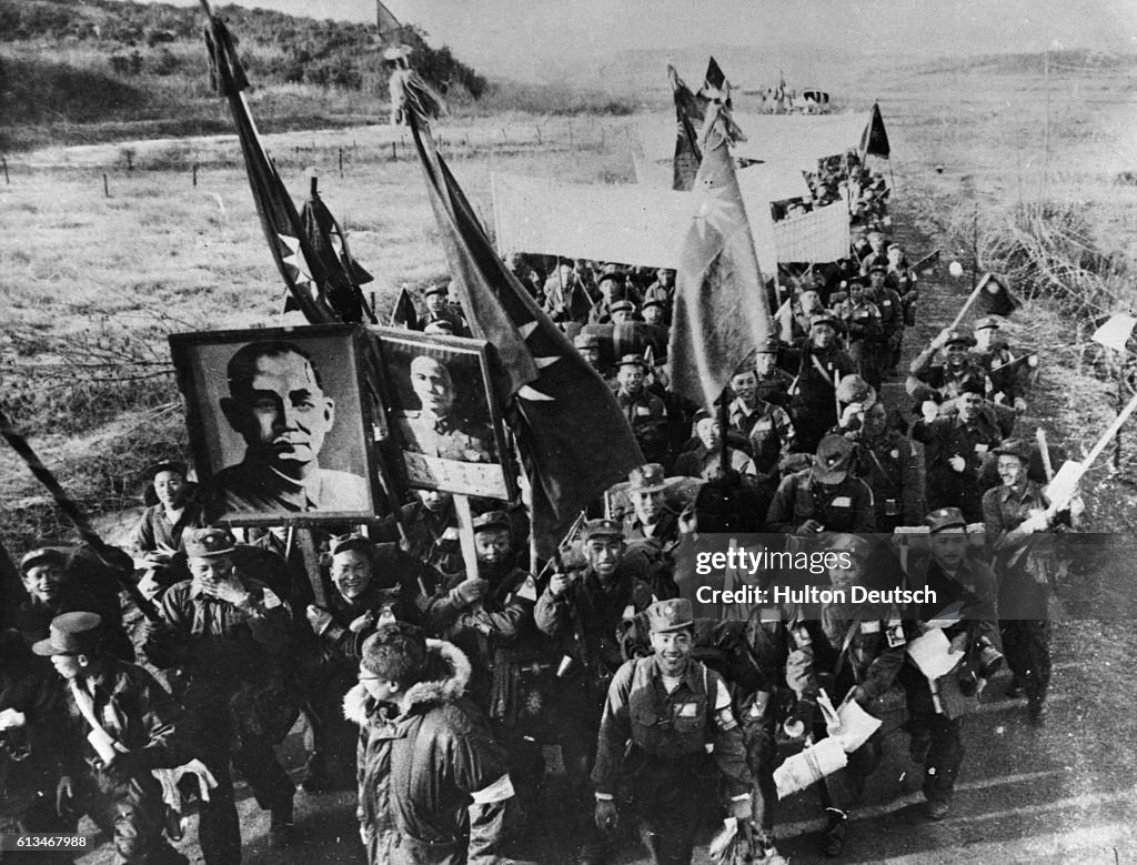 Anti-Communist Prisoners Marching to Freedom