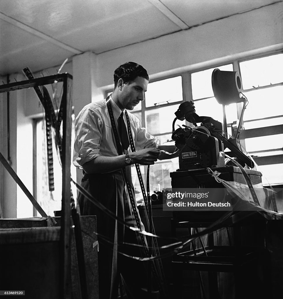 Film Editor at Work