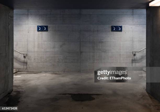 eerie, dark pedestrian underpass at lonesome railway station - underground walkway stock pictures, royalty-free photos & images