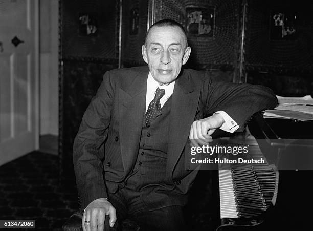 Russian pianist and composer Sergey Vasilyevich Rachmaninoff.