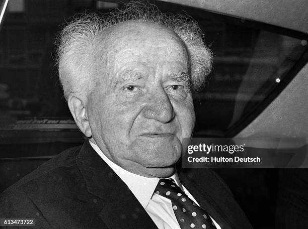 David Ben-Gurion, Israeli statesman and one-time Prime Minister.