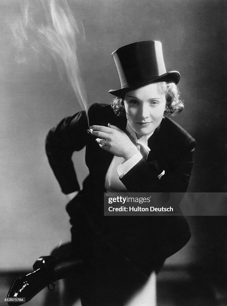 Marlene Dietrich in a Tuxedo