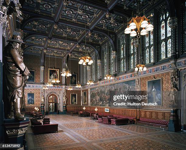 The Royal Gallery of the House of Lords, London, England. | Location: The Royal Gallery, House of Lords, Houses of Parliament, London, England.