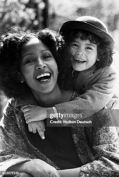 Marsha Hunt with her daughter Karis, the daughter of Mick Jagger.