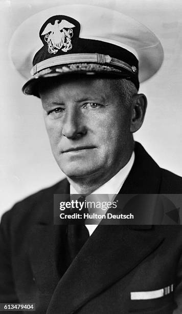 American Admiral Chester William Nimitz, Commander-in-Chief of the Pacific Fleet.