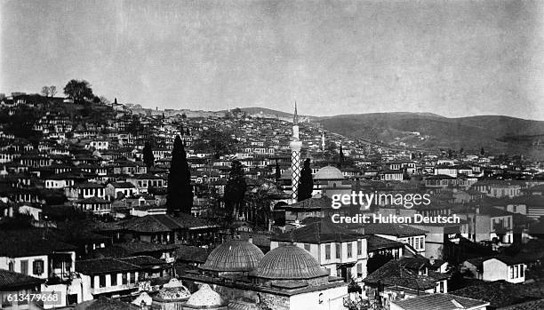 Salonika, View Of The Old City. Salonika Falls. Greek H.Q last night admitted the fall of Salonika and in its late communique said that powerful...