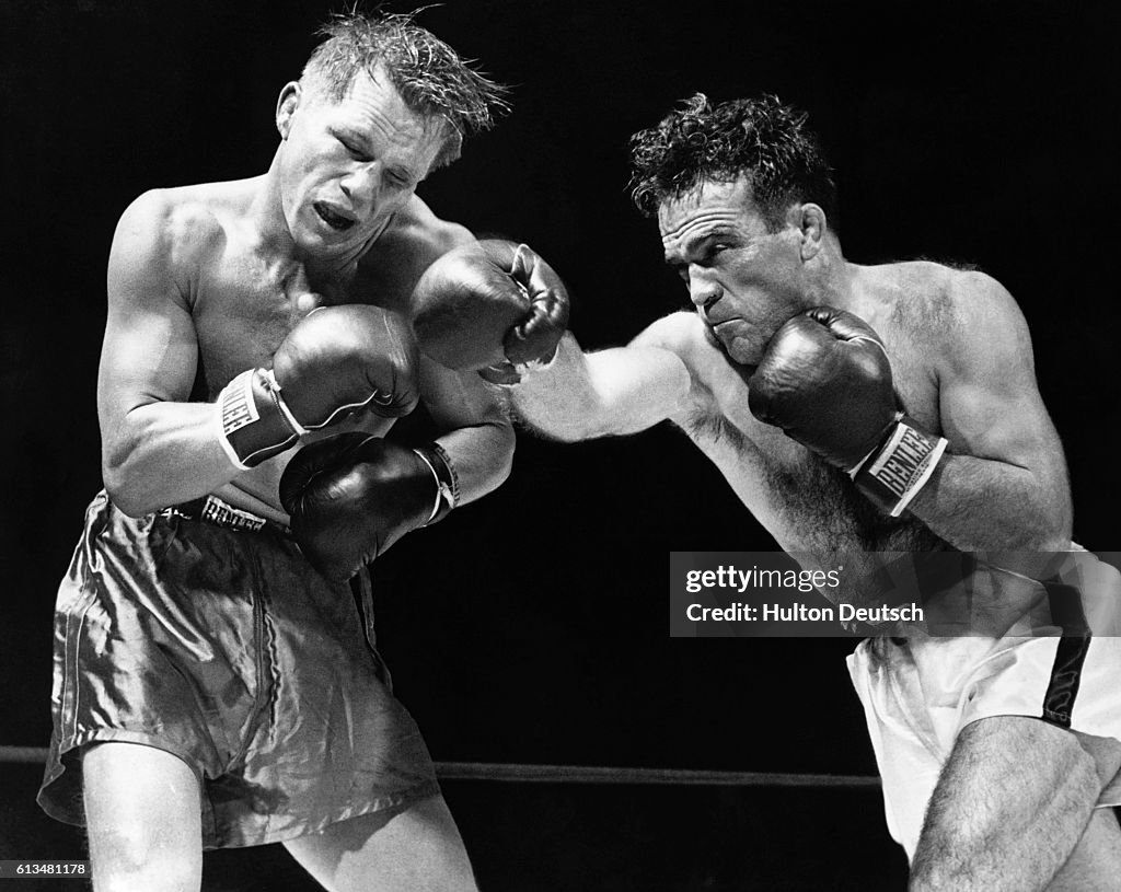 Marcel Cerdan Fights Tony Zale