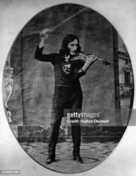 Originally thought to be a photo of the Italian violinist Niccolo Paganini . This photo was actually forged by 2 men in the 1890s.
