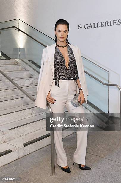 Alessandra Ambrosio, wearing Bottega Veneta, attends the Hammer Museum 14th Annual Gala In The Garden with generous support from Bottega Veneta at...