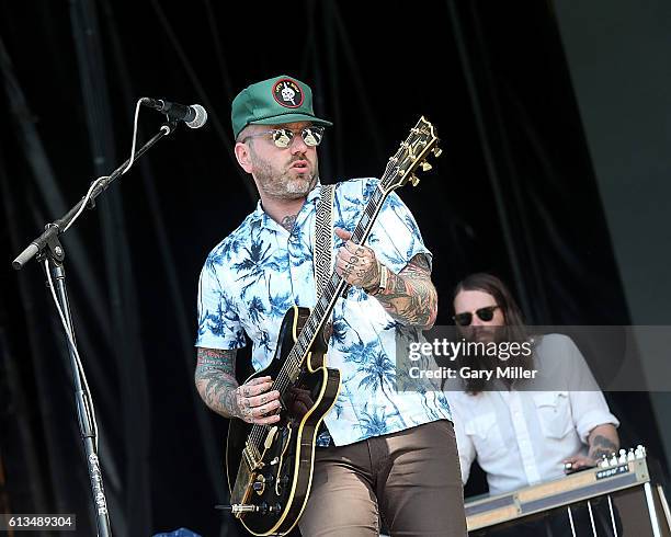 Dallas Green of City and Colour performs in concert during the Austin City Limits Music Festival at Zilker Park on October 7, 2016 in Austin, Texas.