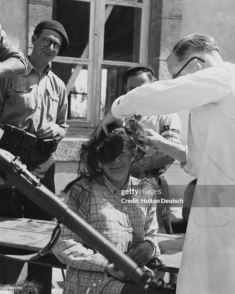 Barber Shaves Nazi Collaborator
