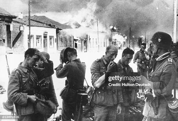 Hot Time For The Nazis A hot reception was waiting for the Nazis as they entered the town of Vitebsk, Russia, when they found nothing but blazing...