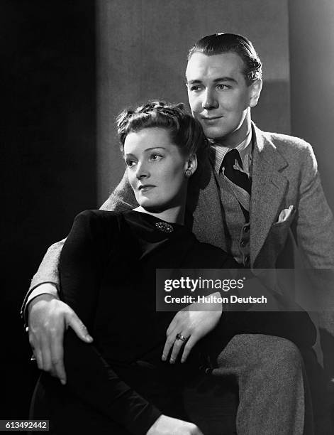 Actress Rachel Kempson and her husband, actor Michael Redgrave, ca. 1939.