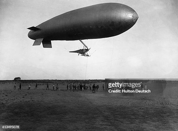 An airship probably used for observation during the aerial shelling of the Dardanelles. The battle between Allied forces and Turkish forces at the...