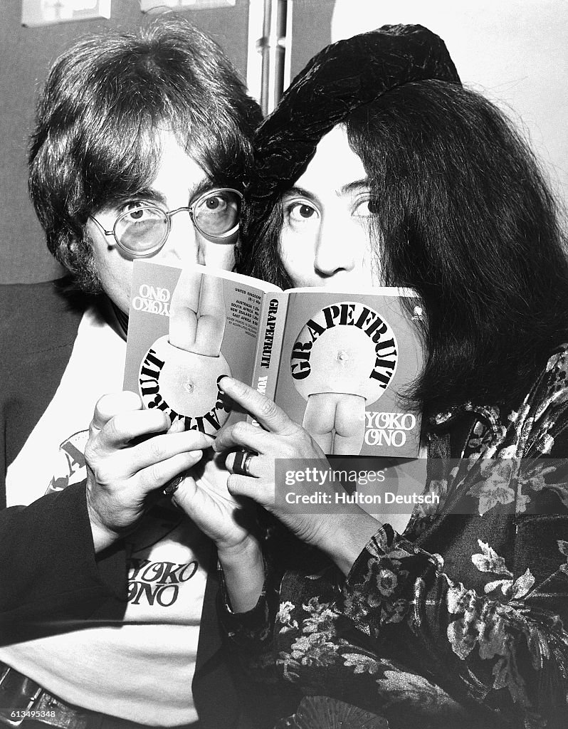 John Lennon and Yoko Ono Publicize Book