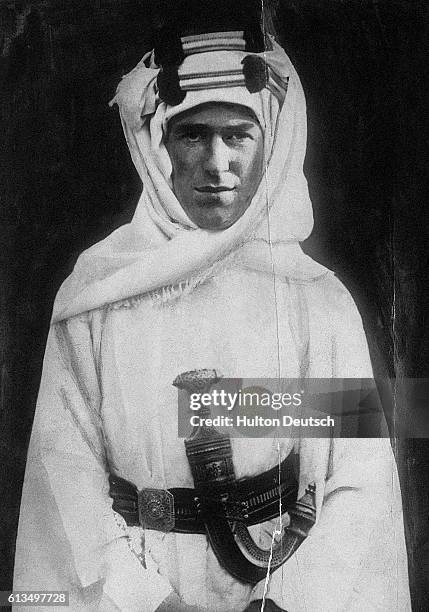 The Anglo-Irish soldier and Arabist Thomas Edward Lawrence, known as Lawrence of Arabia.