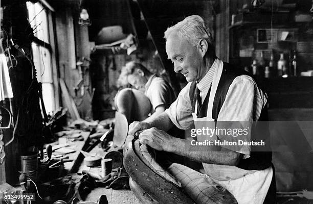 Ronald Fuller , a saddler and rope maker of Urchfont. High summer in ageless Wiltshire. The natural and architectural beauties of Wiltshire, together...