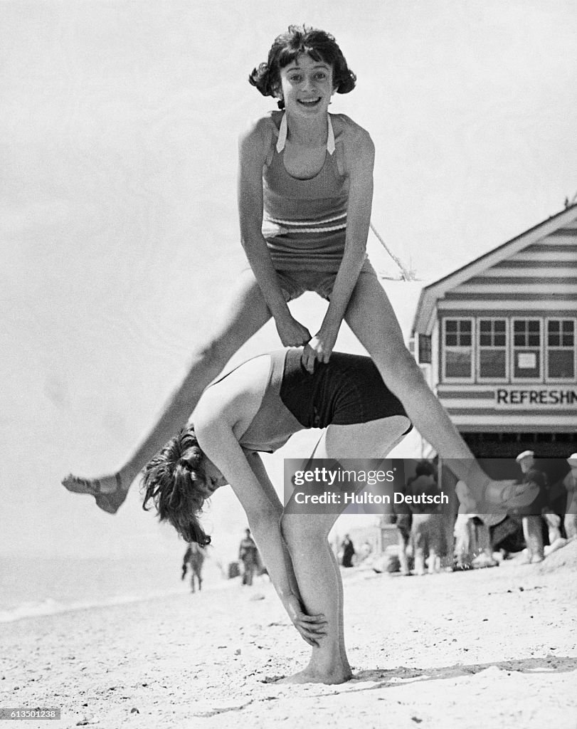 Leap-Frog on Beach