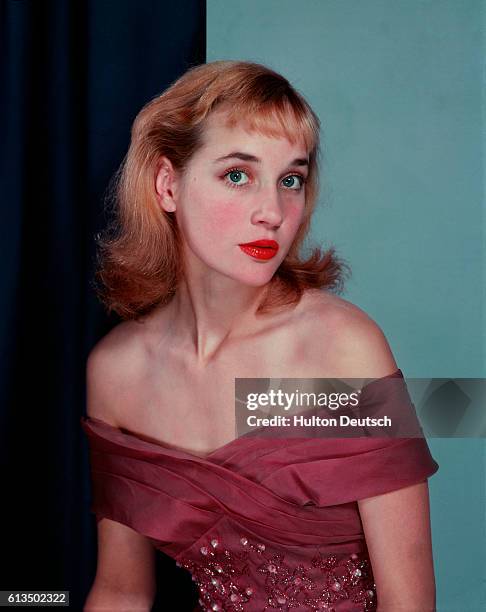 Actress Sylvia Syms, ca. 1955