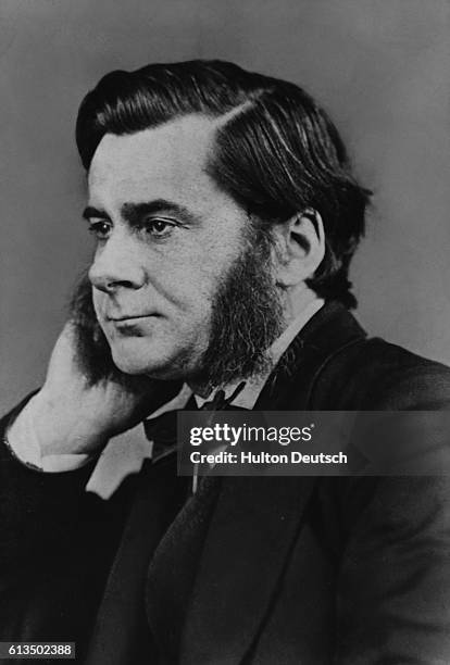 The biologist Thomas Henry Huxley . He was an influencial publicist of the evolutionary theories of Charles Darwin.