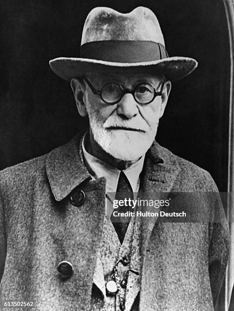 Sigmund Freud the Austrian psychiatrist and founder of psychoanalysis.
