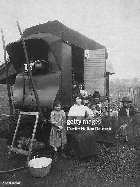 Family Of European Gypsies.