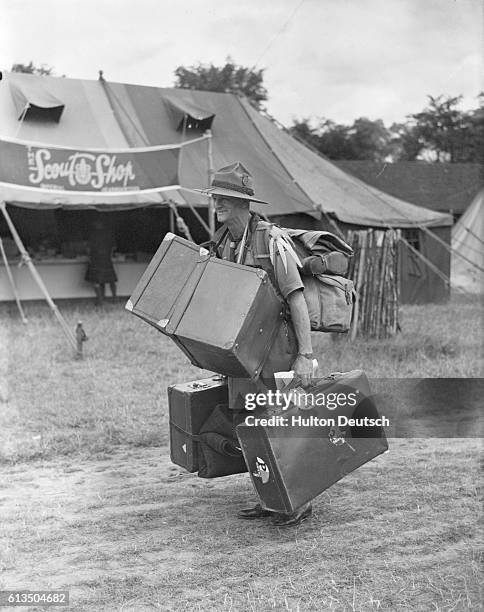Scout leaders from 48 countries began assembling today at Gilwell Park, the Scout training and camping centre, in Essex, for the first world Scouters...