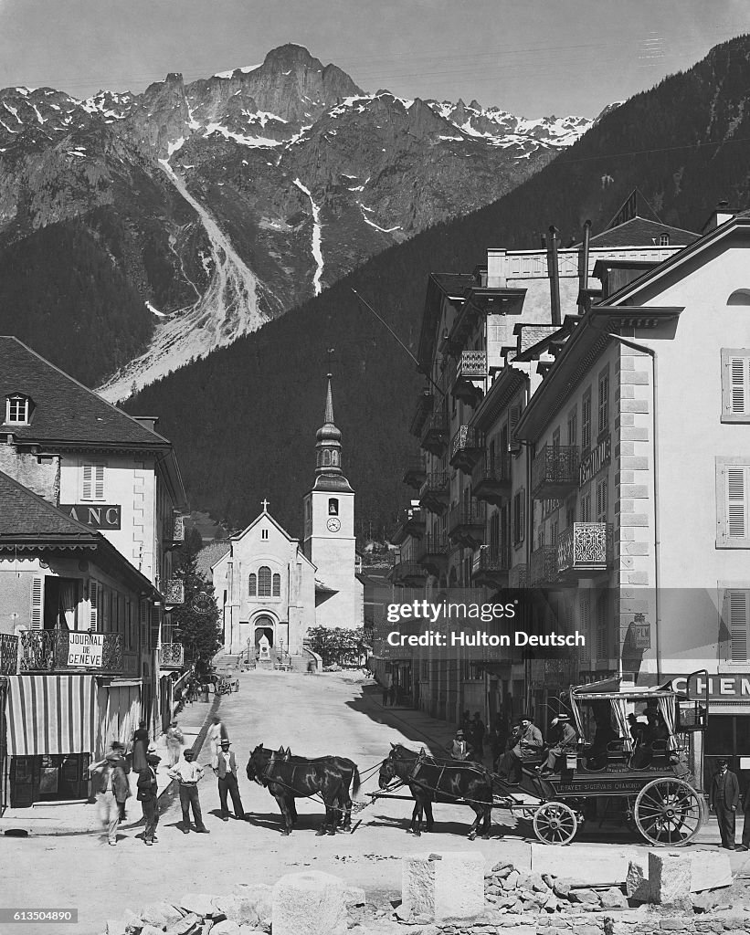 Horse-Drawn Carriage in Chamonix
