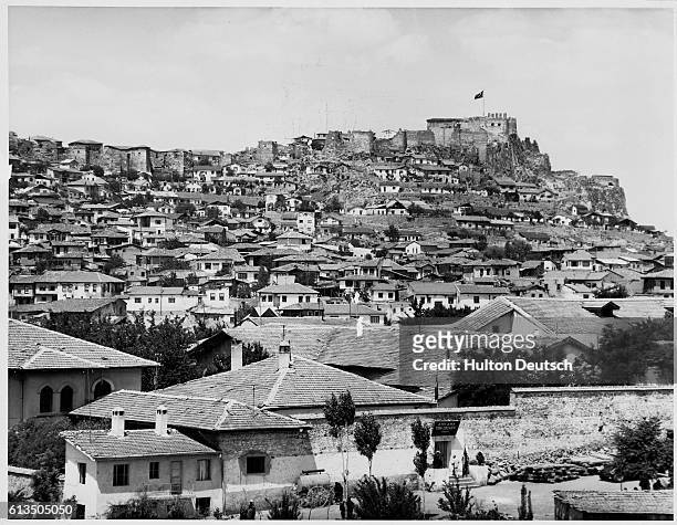 Rows of houses stretch toward the horizon, with Ankara Castle overlooking the whole of the town.
