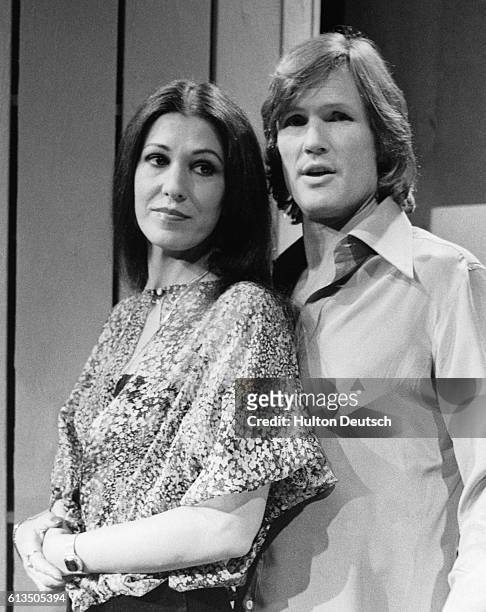 Actor and singer Kris Kristofferson with his wife, singer Rita Coolidge, at the BBC Theatre in Shepherds Bush.