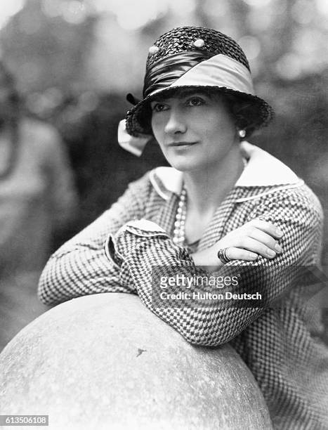 The French couturier and fashion designer Gabrielle 'Coco' Chanel .
