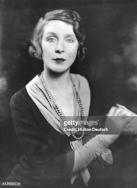 Lady Diana Cooper, the actress and wife of the politician Sir Alfred Duff Cooper, 1st Viscount Norwich, 1931.