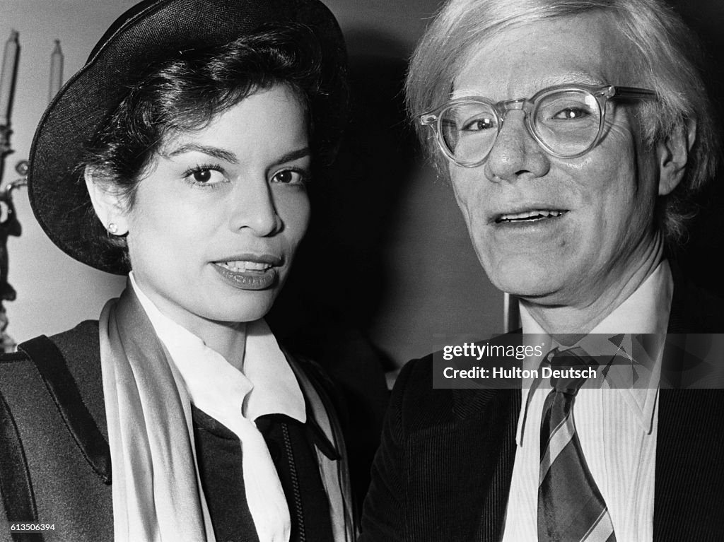 Bianca Jagger and Andy Warhol